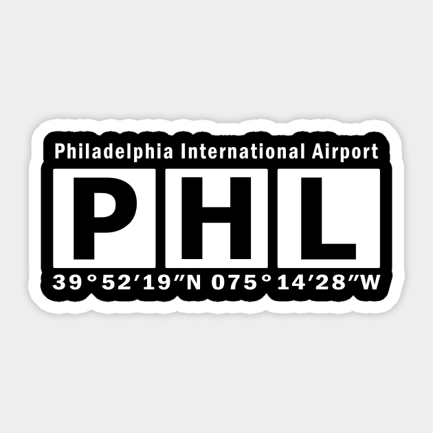 PHL Airport, Philadelphia International Airport Sticker by Fly Buy Wear